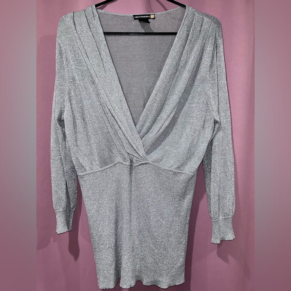 Metallic sweater